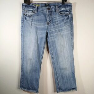 J Crew‎ Women Jeans Blue Tag Size 29 (29x22) Low Rise Matchstick Capri JB35